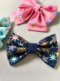 Image 2 of Christmas Stardust Sailor Bow / Bow Tie
