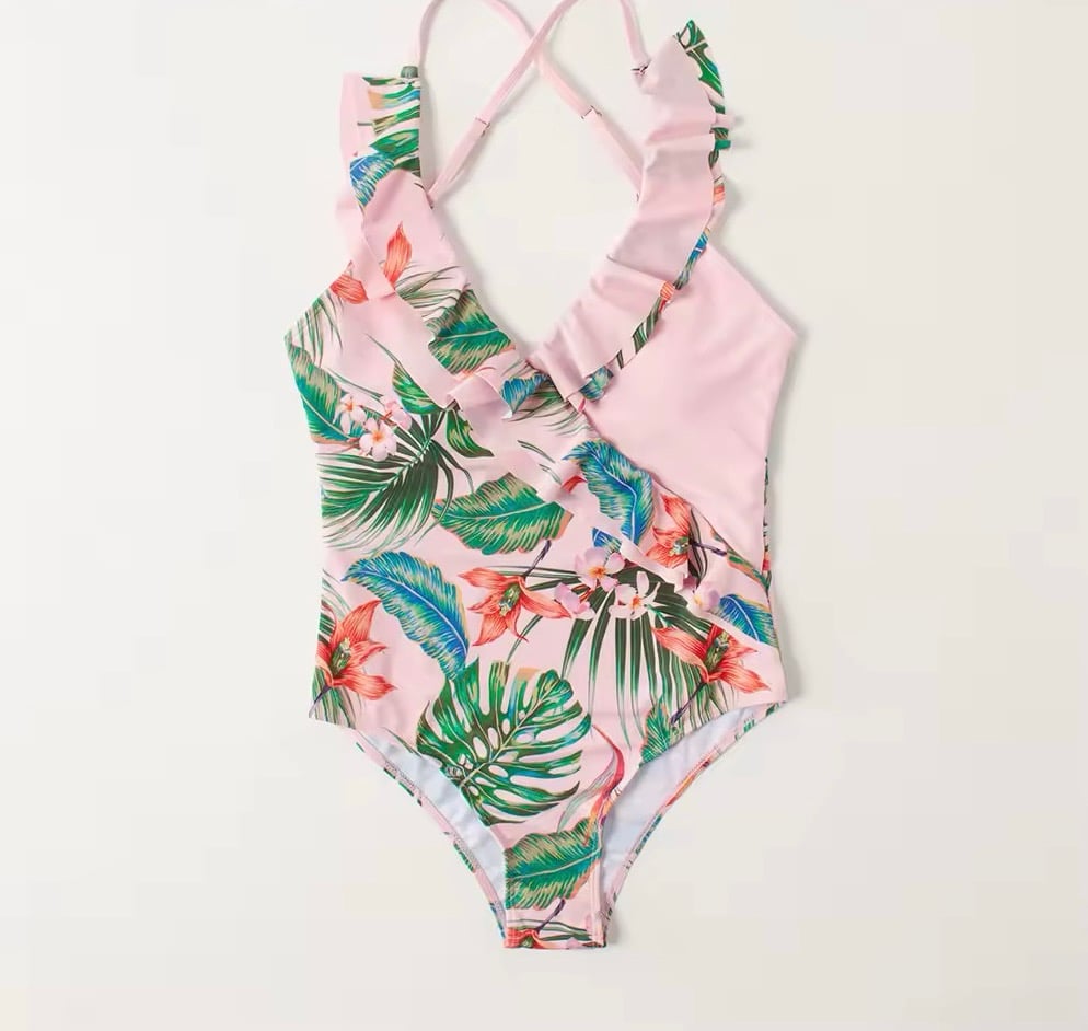 Image of Mumma & Me ‘ Palm Leaf’ Swimwear (also in yellow)