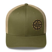 Image 1 of Why Da Face Trucker Cap