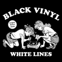 Image 1 of Black Vinyl T-Shirt