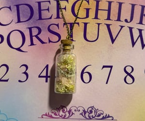 Image of Rose Quartz + Snake Skin Necklace