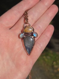 Image 1 of ***DISCOUNTED** Electroformed Jelly opal necklace 01