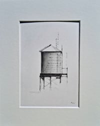 Image 1 of Graphite Water Tower Drawing 03925