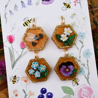 Beehive Im Bloom - Dangle Earrings  Copy