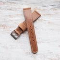 20mm Box Stitched Antique Cinnamon Strap