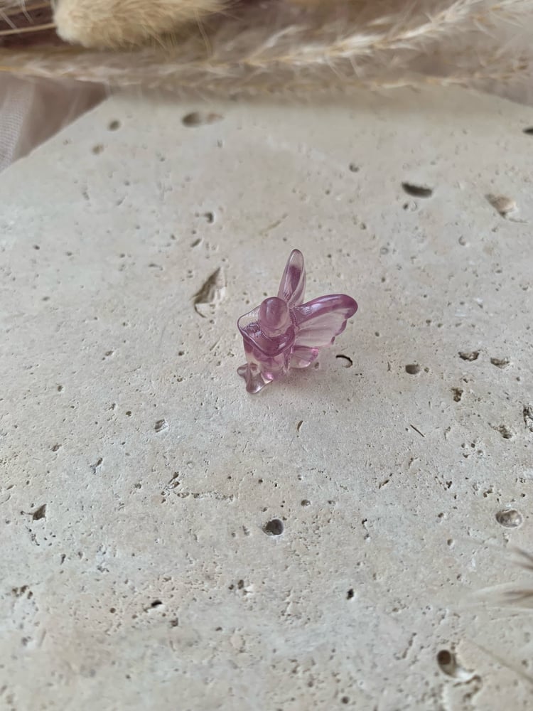 Image of Mini Rainbow Fluorite Fairy Carvings (intuitively selected)