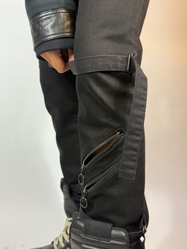 Image of Number Nine AW2006 Noir Multi Zip Bondage Pants