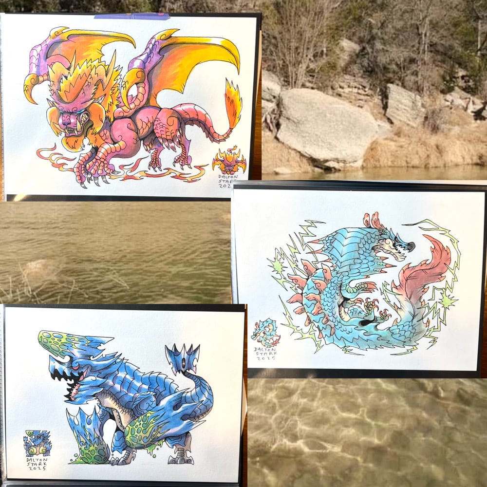 Monster Hunter Original Artworks Pt 4 | Dalton Doodles Online Shop