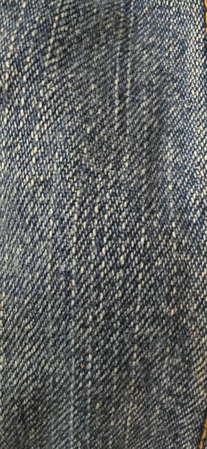 Image of Size 8 Colorful C Crocs with denim