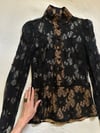 late 1960s BIBA London all lace blouse