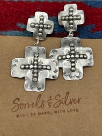 Image 6 of Double Cross Earrings