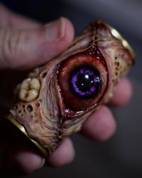 Image 3 of  Bic lighter sleeve, original sculpt, functional art, Glow in the dark, flash reflective OOAK 