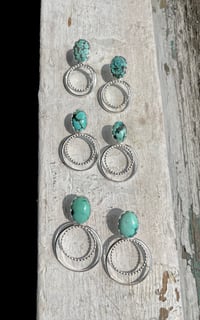 Image 3 of Turquoise Blossom Earrings