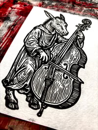 Image 2 of Eselbass // Kunstdruck