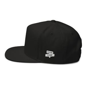 Image of White Printed Solid Snapback 2