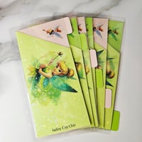 Image 2 of Glitterbell Pink & Green Tabbed Envelopes A6