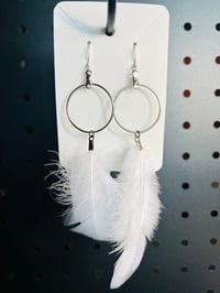 Image 2 of Floating Feather Earrings 