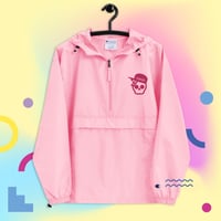 Image 3 of My Skull Is Flamingo Embroidered Champion Packable Jacket
