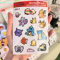 Image 5 of pokemon sticker sheets 