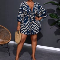 Image 1 of Blue  Romper  (NEW)