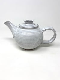 Image 1 of Small White Organic Glaze Tea Pot