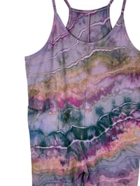 Image 7 of L/XL Cotton Blend Knit Pocket Jumpsuit in Muted Geode Ice Dye