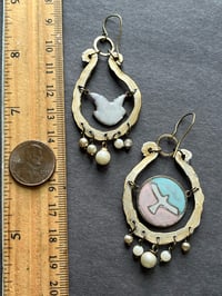 Image 5 of Asymmetrical bird earrings