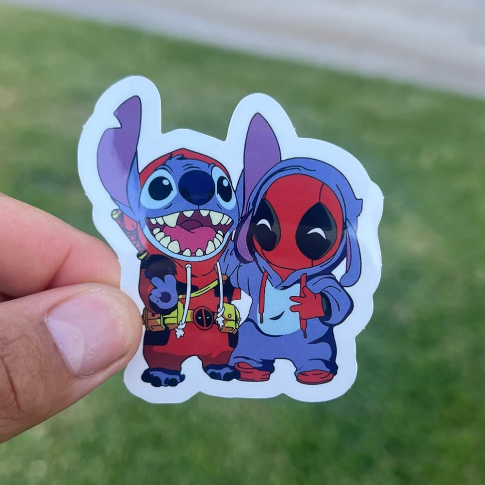 Deadpool X Stitch Sticker