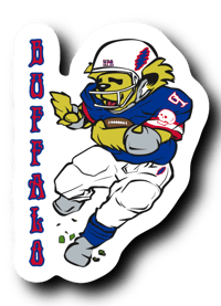 Buffalo Gridiron Dead 22' Sticker