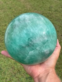 Image 6 of Green Fluorite Sphere Statement Piece #806
