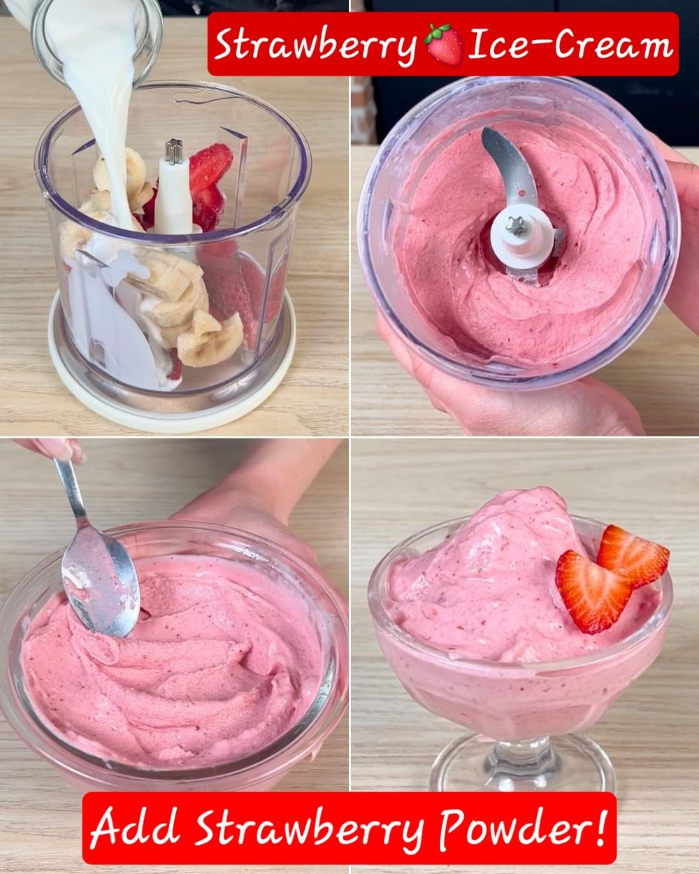 Freeze-Dried Strawberry Powder.