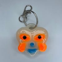 Image 1 of HEART MON KEY FRIEND (ORANGE/BLUE)