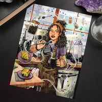 Image 1 of Coffee Witch Watercolor Print