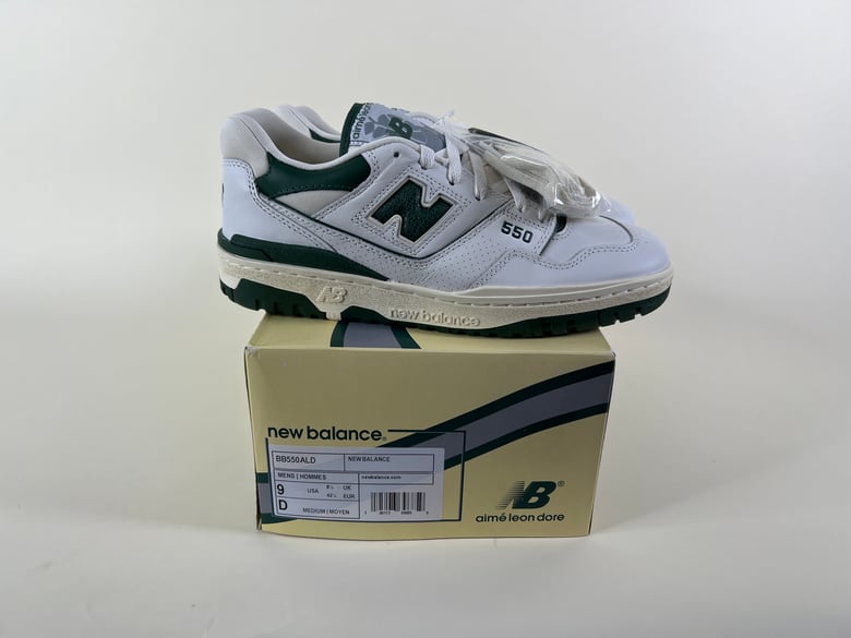 Image of ALD x New Balance 550 White Green Size 9
