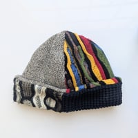 Image 1 of Upcycled Reversible Beanie Cotton Blend 24