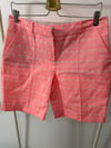  pink and white Bermuda shorts, Dvf