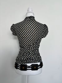 Image 3 of 00s Polka dot top // M