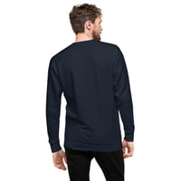 Image 2 of Large Embroidery Navy Sweatshirt
