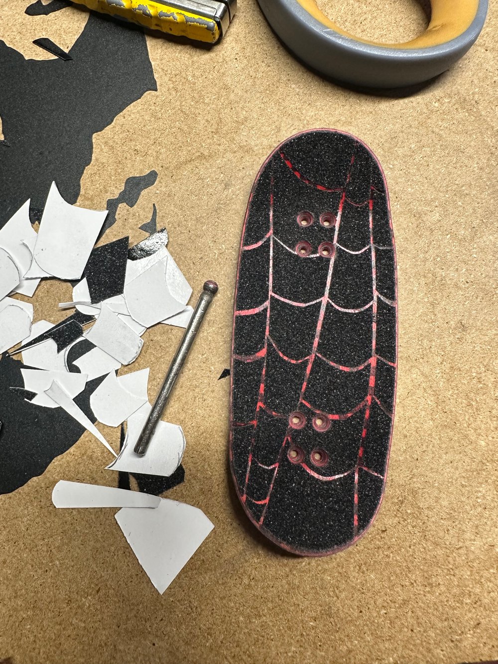 Black Cat Skate - 0.4mm Skate Grit Fingerboard Grip Tape
