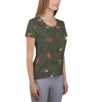 Image 3 of Arachnid Athletic Fitted tee - green