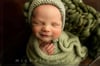 Olive & Sage Newborn Bonnet, Wrap & Layer Photography Prop Set