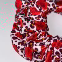 Image 2 of Rose Leopard Handmade Scrunchie (Limited Edition)