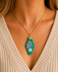 Image 4 of Mini Motel Keychain Necklace. “See The Good”