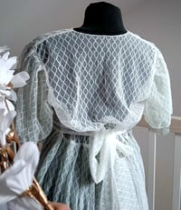 Image 4 of Photoshooting tulle dress Abriana | size S-M| sage and off white