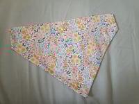 Image 1 of Rainbow Floral Dog Bandana 