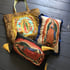  shoulder bag in leopard fabric with Virgin of Guadalupe patch and black or gold fringing Image 5