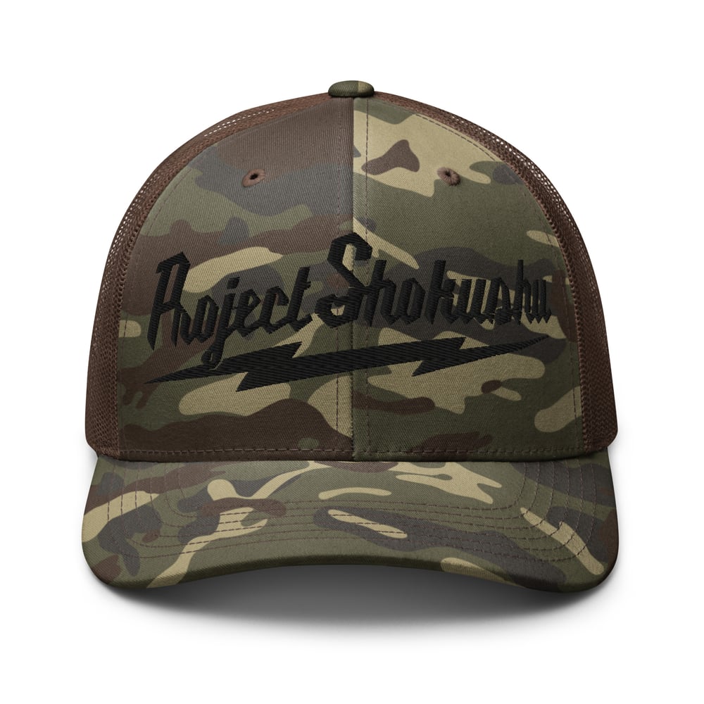 Camouflage Project Shokushu trucker hat