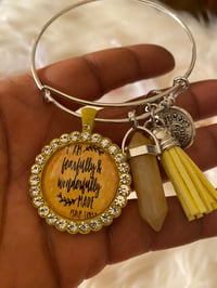 Image 1 of Personalize customize dog pendant with free healing stone while supplies last 