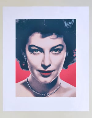 Image of "THE FIRST CUT IS THE DEEPEST" - Ava Gardner Limited Edition Screenprint