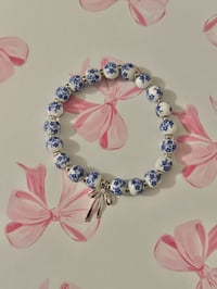 Image 10 of Floral Beaded Bow Bracelet